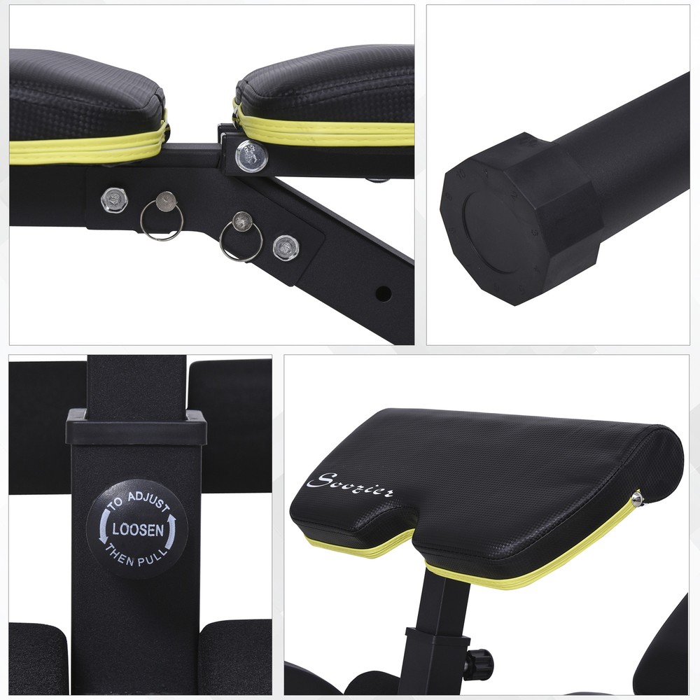 Multi-Functional Sit-Up Dumbbell Bench Adjustable Seat and Back Angle