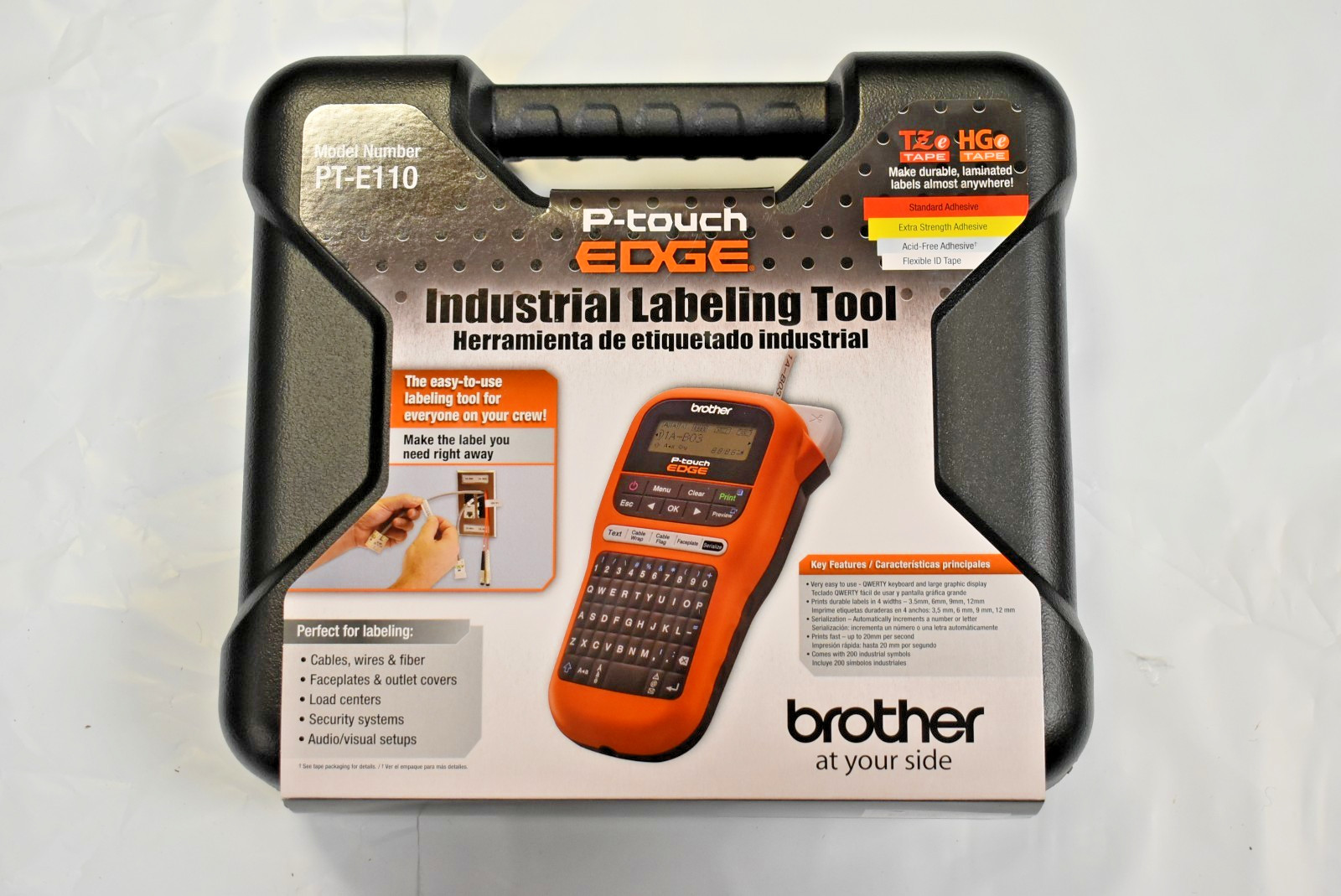 Brother P-touch Edge PT-E110 Industrial Labeling Tool Brand New!