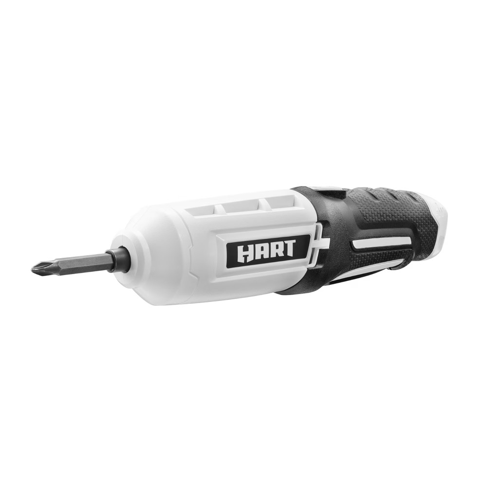 HART 4-Volt Rechargeable Screwdriver with Philips & Slotted Bit