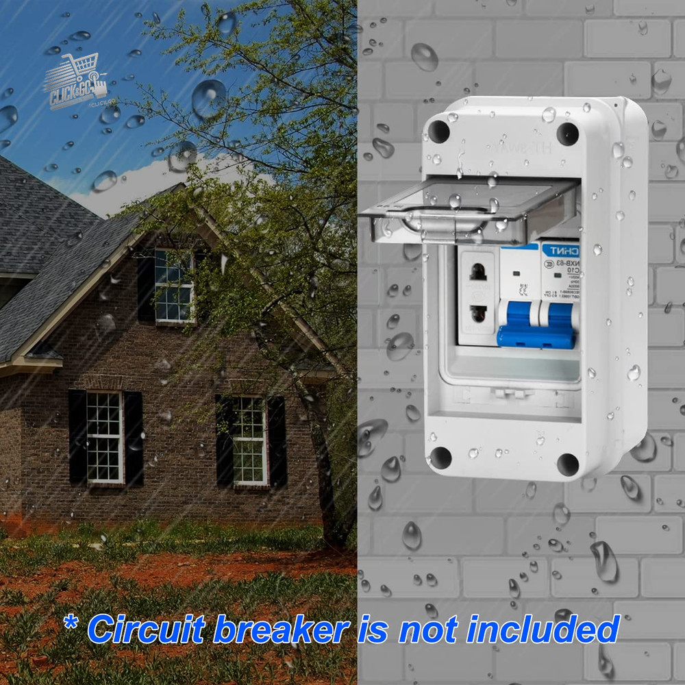 Waterproof Outdoor Electric Junction Box, 3 Modules Box Frame Ele