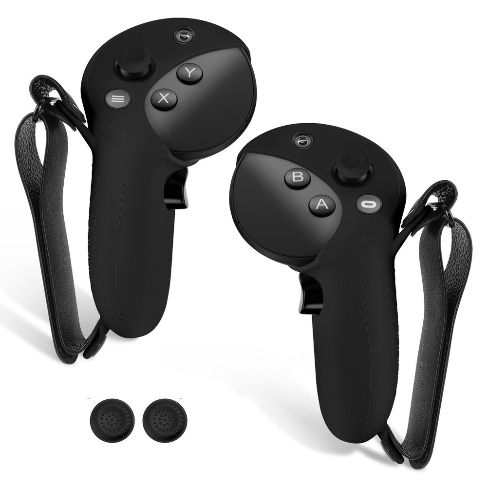 VR Silicone Controller Cover for Meta Quest Pro - Anti-Throw Handle Sleeve, Adju
