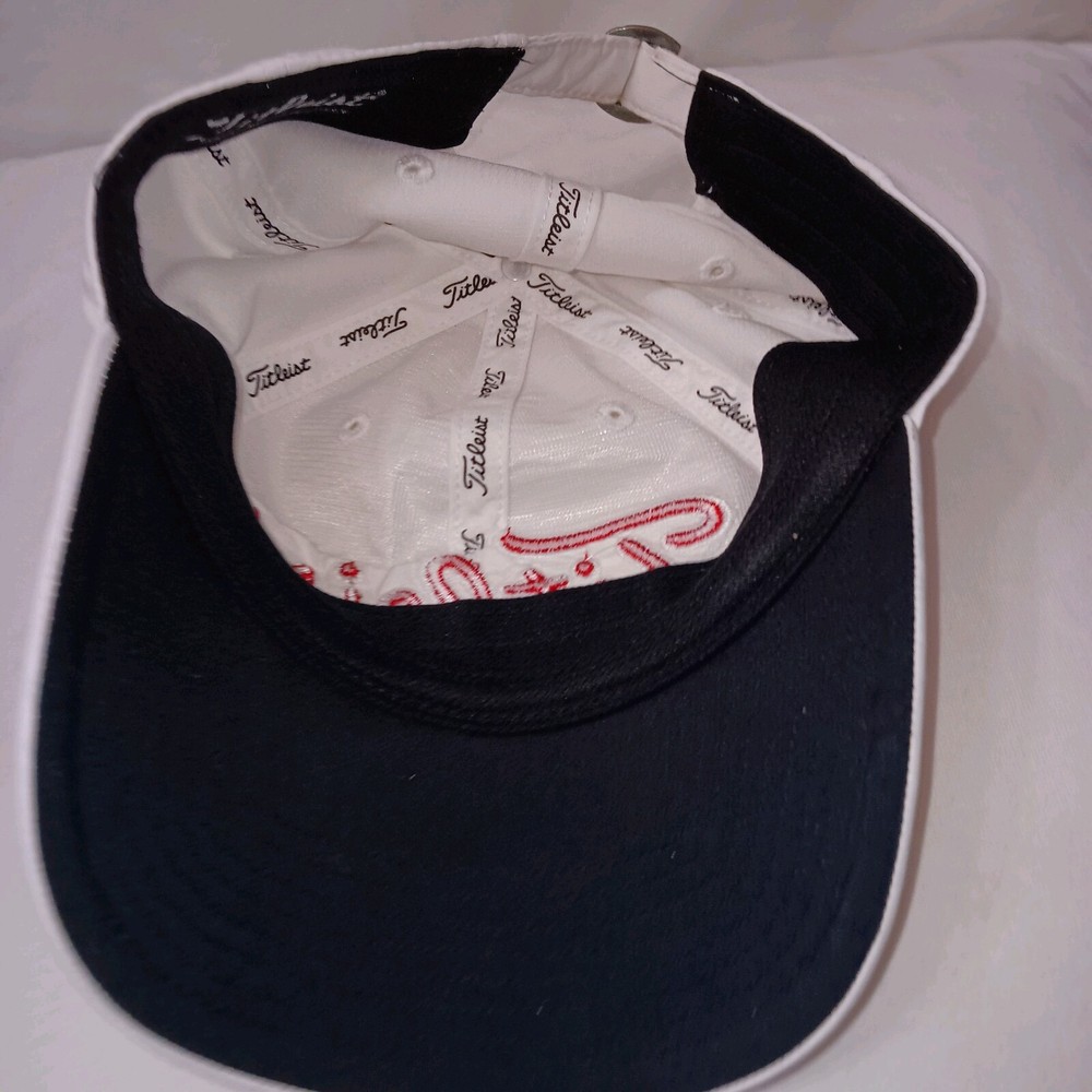 Titleist White Red Cap Hat Strapback The Rookey Hammock Bar