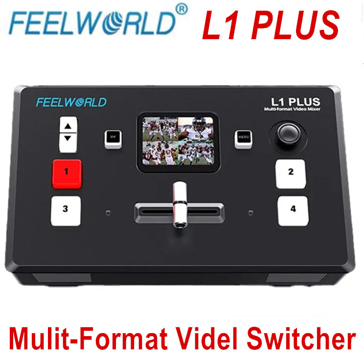 FEELWORLD L1 PLUS Multi-Format Video Switcher Real time Recording PTZ Control