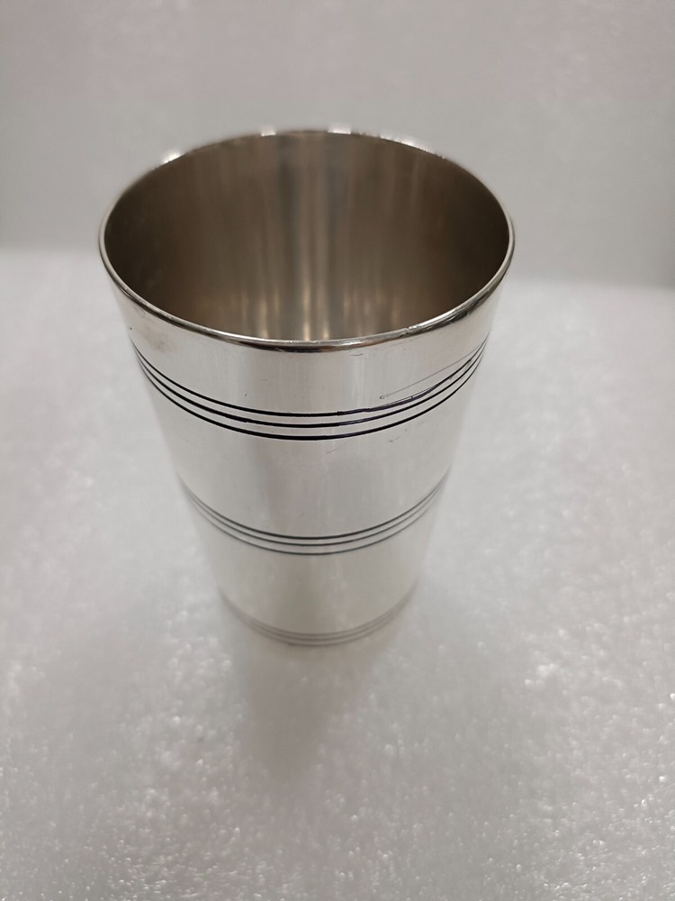 Kiddush glass Judaica silver plated