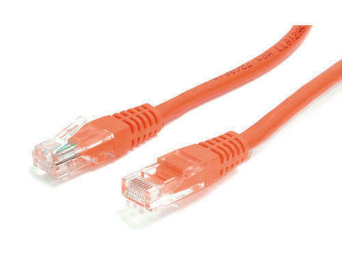 25 Pack Lot 3ft CAT5e Ethernet Network LAN Router Patch Cable Cord Wire Orange