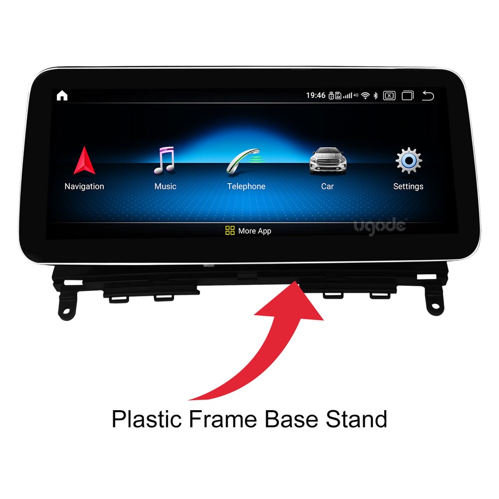 Ugode Plastic Frame Base Stand Bracket for Benz C class W204 Screen 2008-2010