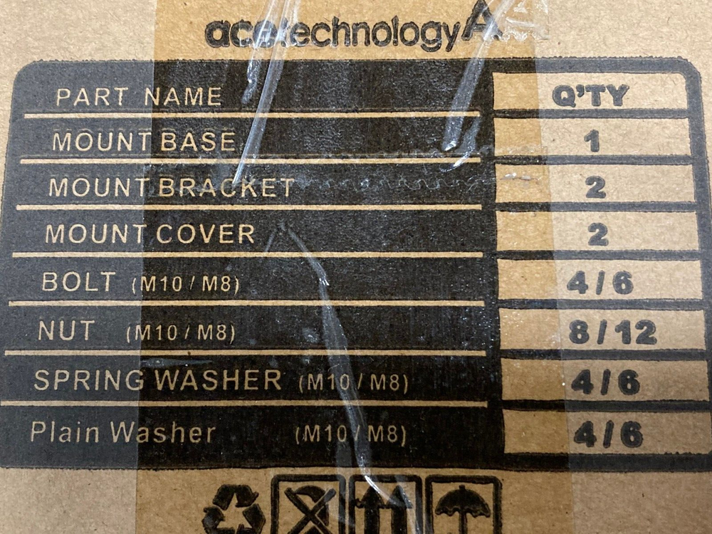 ACOM-MK-SIDE-L Pole Mount Bracket Antenna Mounting Kit w/ Installation Guide