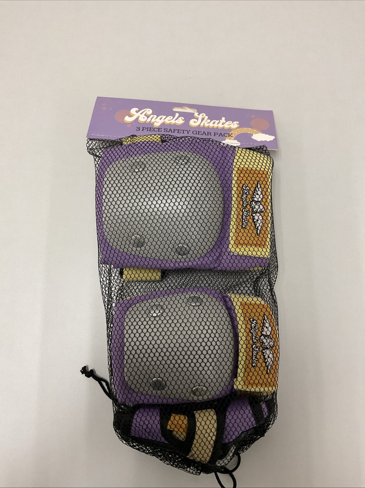 Angels Skates 3 Piece Safety Gear Pack W/Wrist, Elbow & Knee Guards Adult S