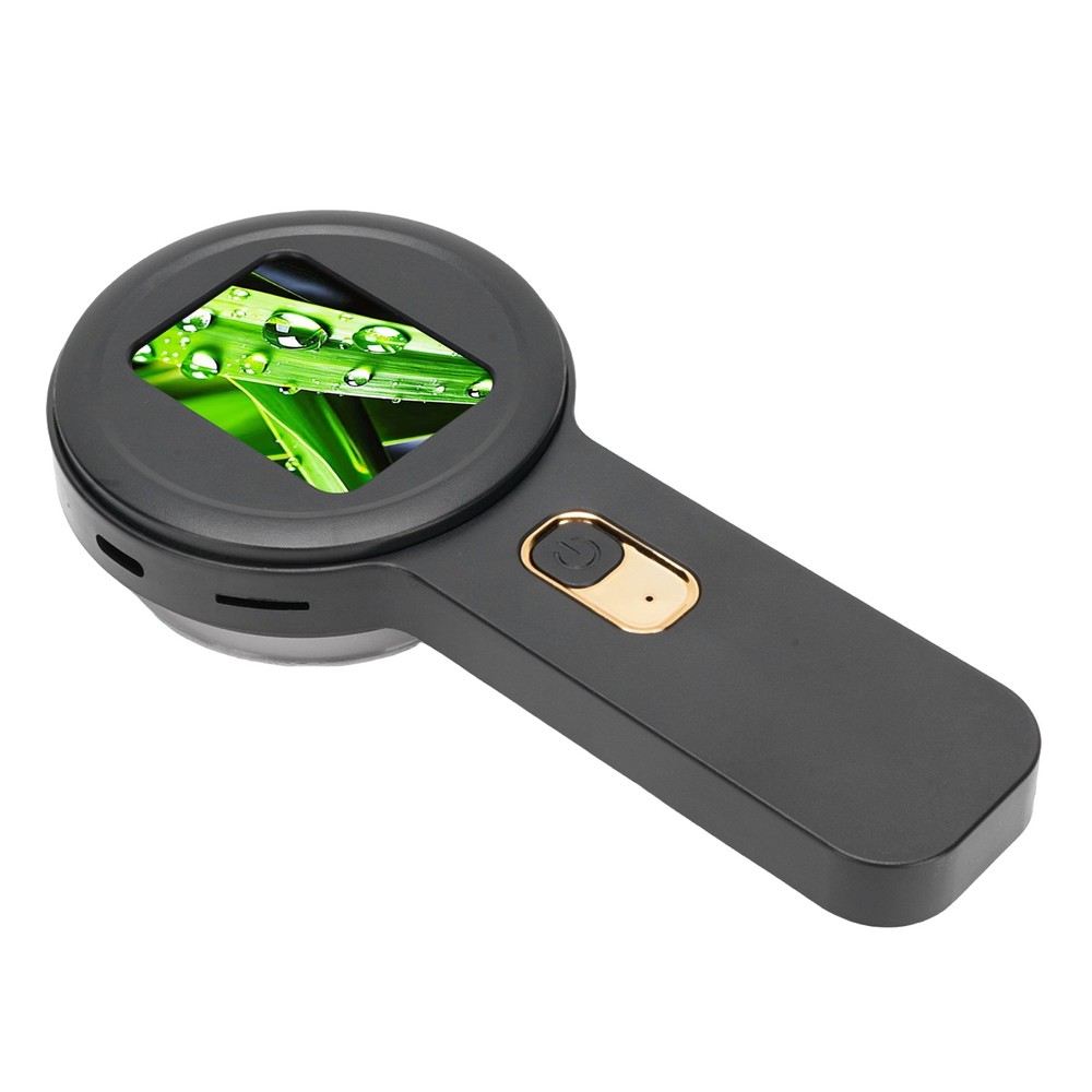 Handheld Digital Microscope 200x Magnification Dual LED Black