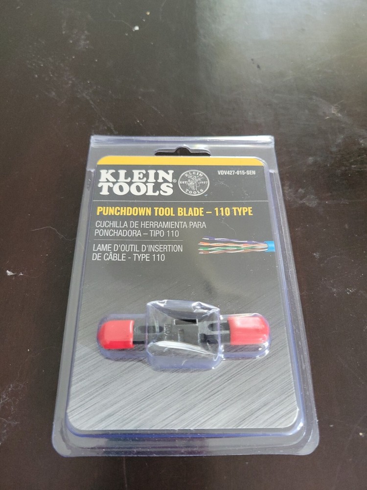 Klein Tools Punchdown Tool Blade 110 Type  Free Shipping