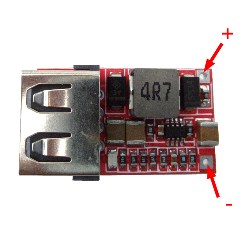 6V-24V Input to 5V 3A USB Charger Module DC Step Down Module Solder Board Buck