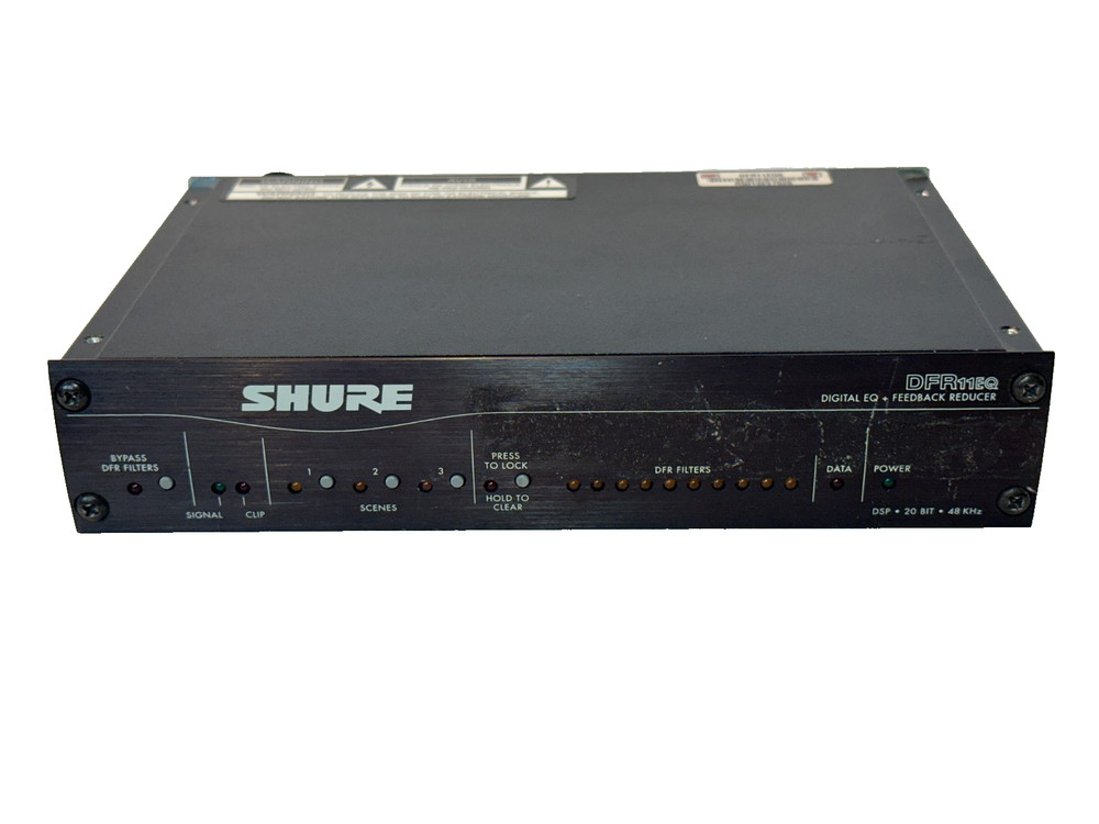 Shure DFR11EQ V5 Digital EQ + Feedback Reducer. Tested, see below