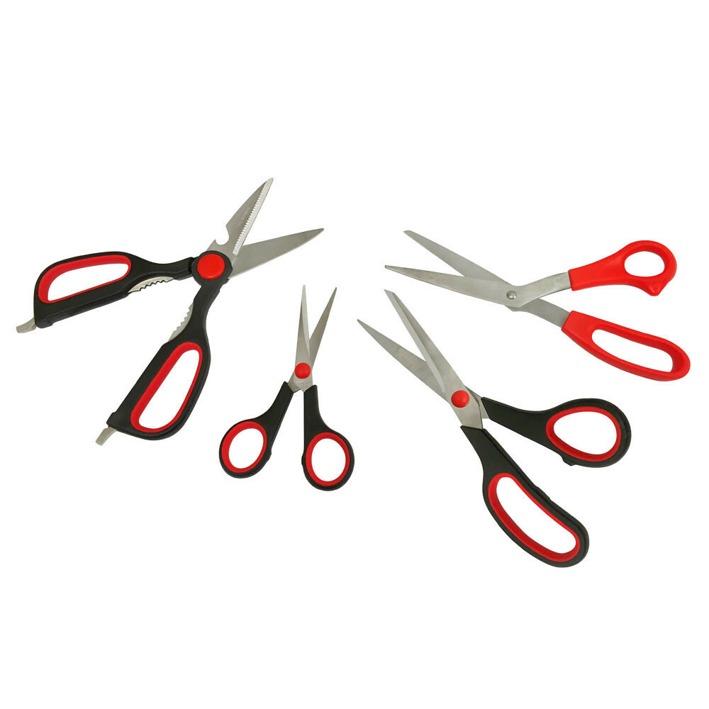 Stainless Steel Heat Treated Assorted Scissors Set 4 Pc