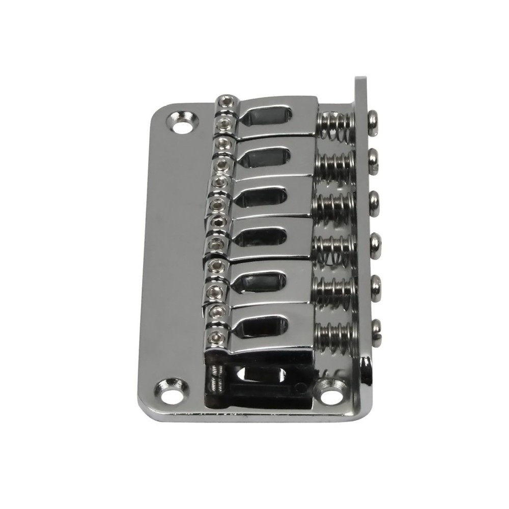 Metal Chrome 6-String Electric Guitar Fixed Bridge with 10.5mm String Space