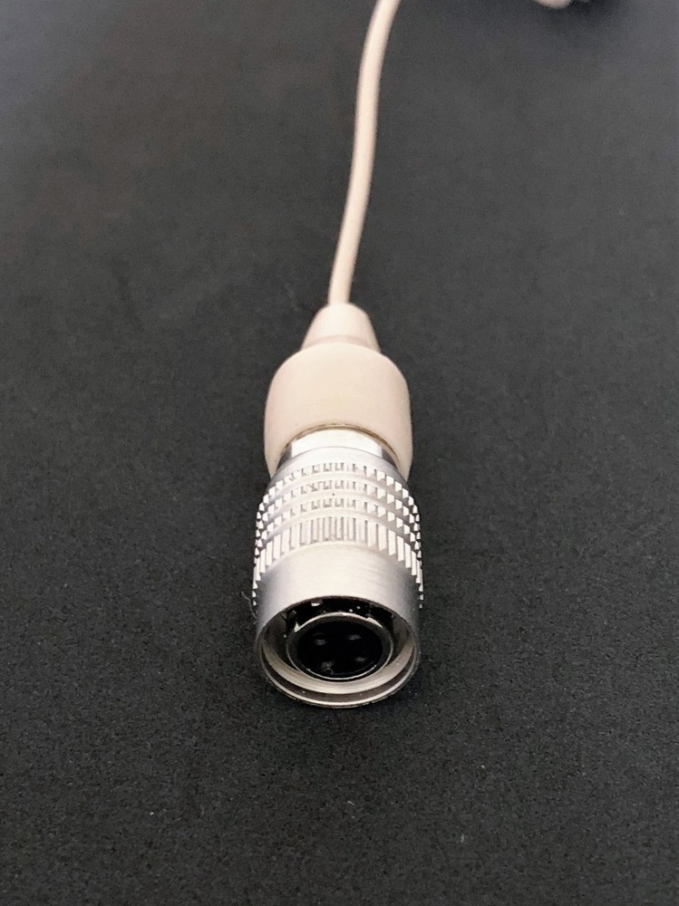 Single Earhook Headset Microphone w/ 4 pin mini XLR for Audio Technica Wireless