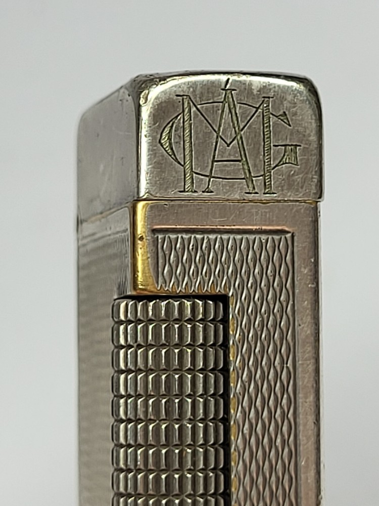 Vintage DUNHILL Silver Plated Gas Lighter