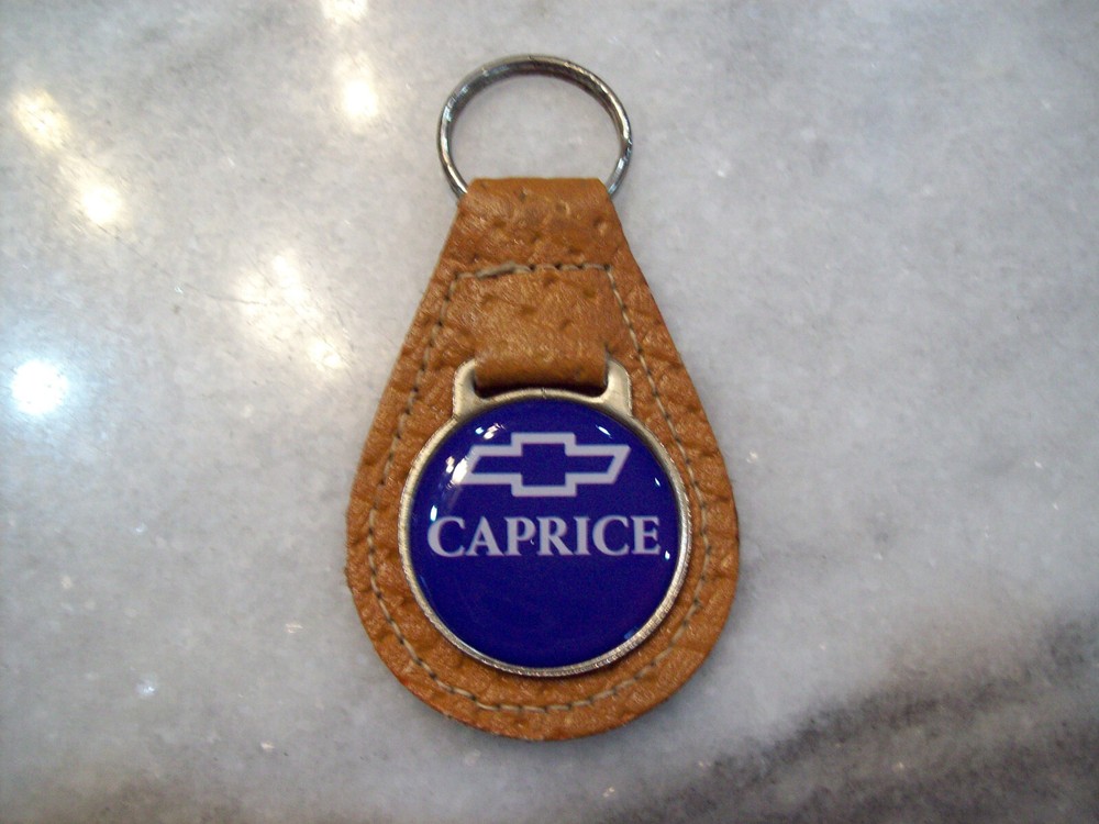 CHEVROLET  CAPRICE  BOWTIE  KEY CHAIN...LEATHER