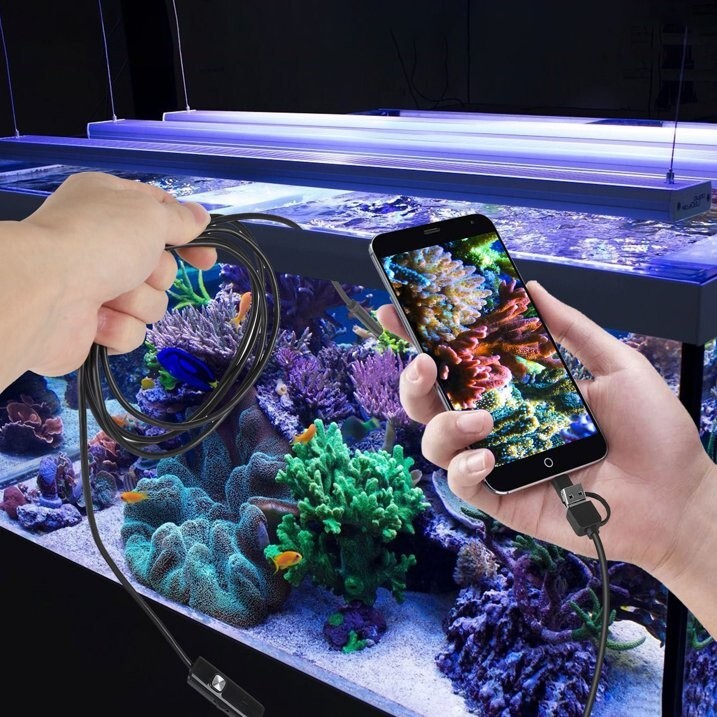 Pipe Inspection Camera Endoscope Video Sewer Drain Cleaner Waterproof Snake USB