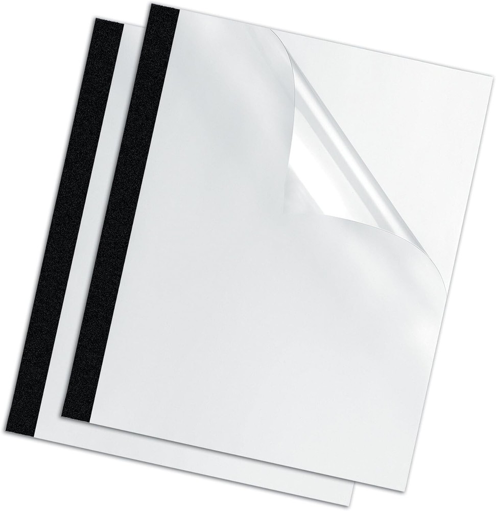 Heavy-Duty Thermal Binding Covers - Durable Material, Elegant Back - 10-Pack