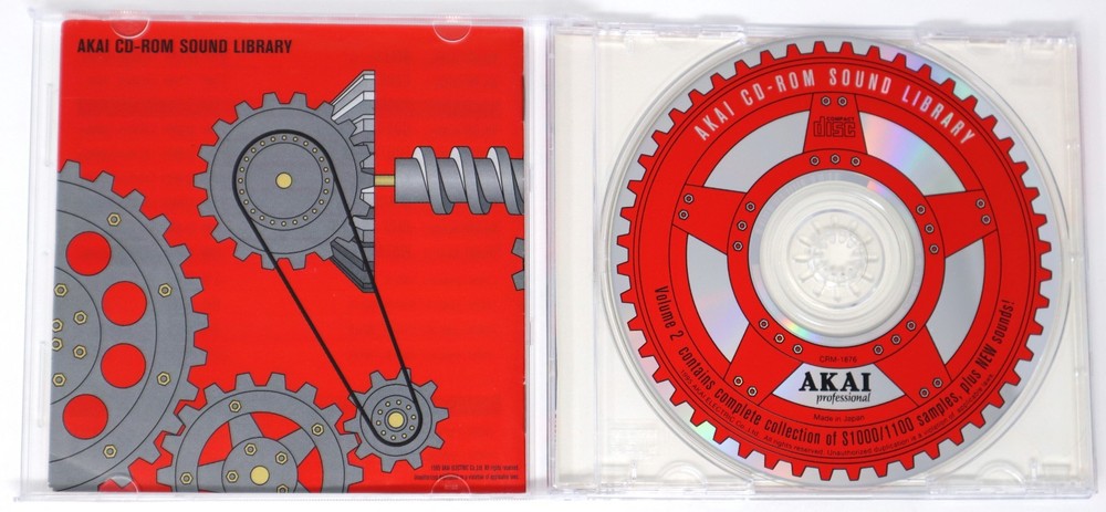 Akai Professional Sound Library Volume 2 Akai Format Sample Library Sampling CD