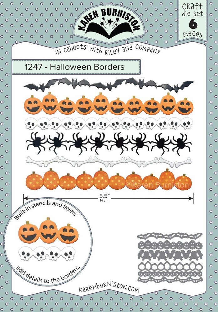 Karen Burniston Die 1247 Halloween Borders