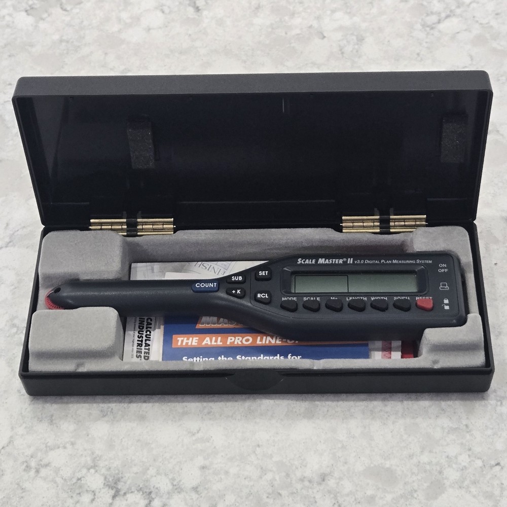 Scale Master II v3.0 6130 Digital Plan Measuring System w/ Case Needs Batteries