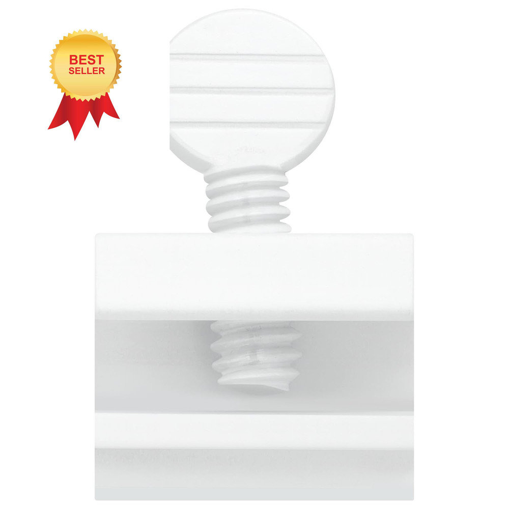 "Nuk3y Sliding Window Security Locks (White, 12 Pack)" 12 Pack, White