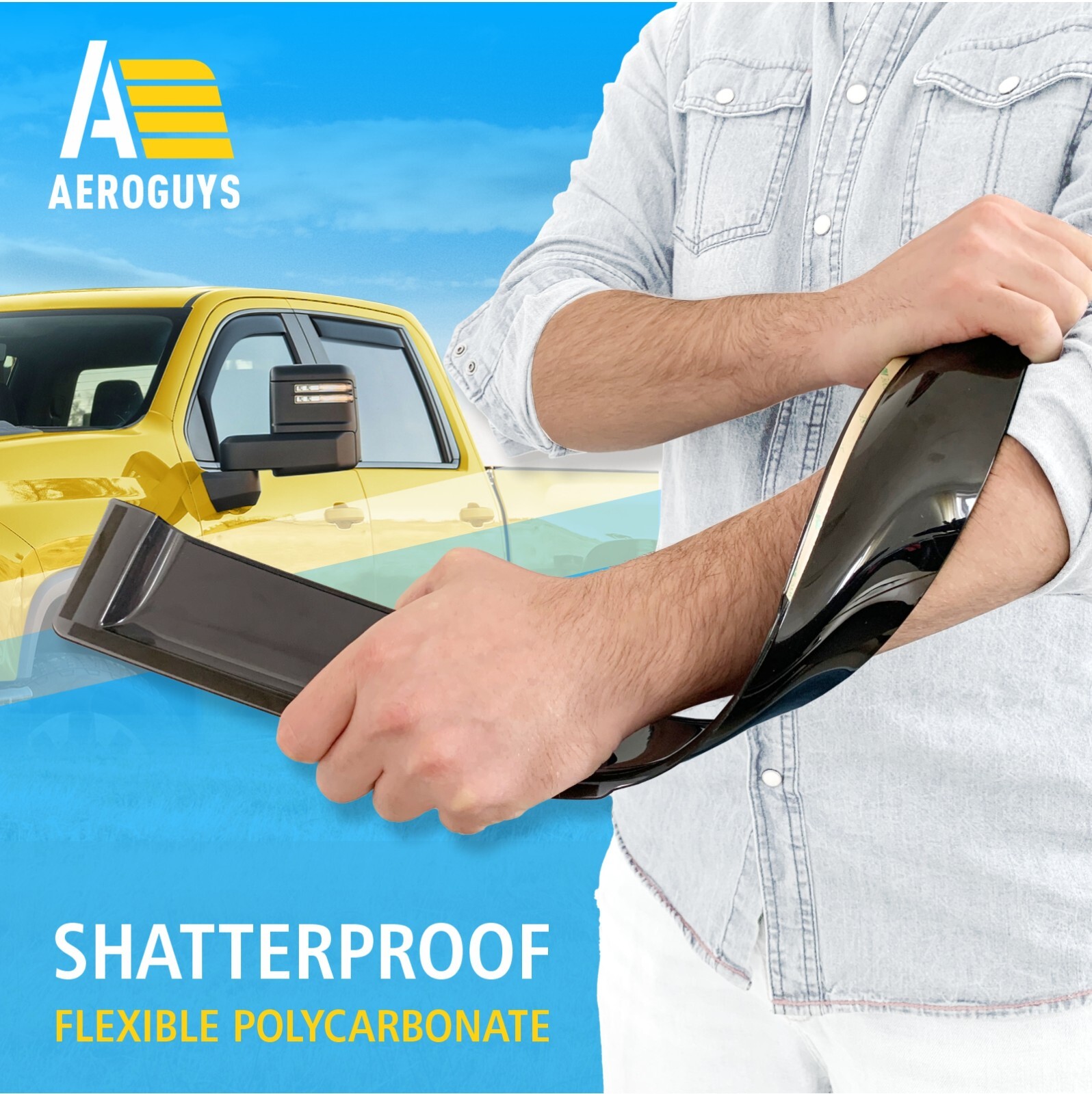 Rain Guards Vent Visors Shade for 20-23 Chevy Silverado Crew Cab 2500/3500