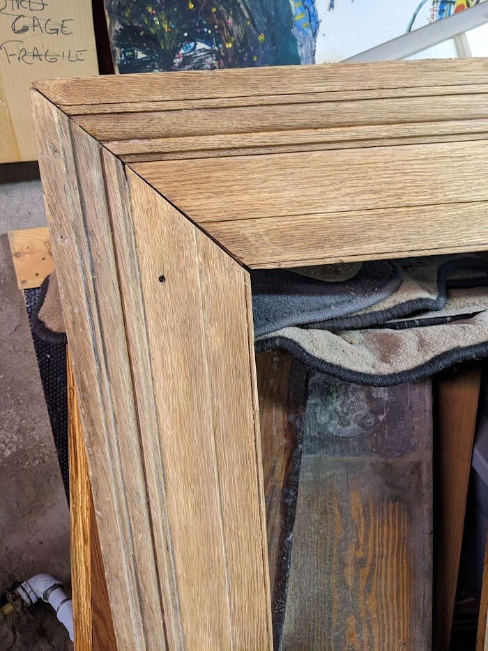 Antique Oak Wall Frame
