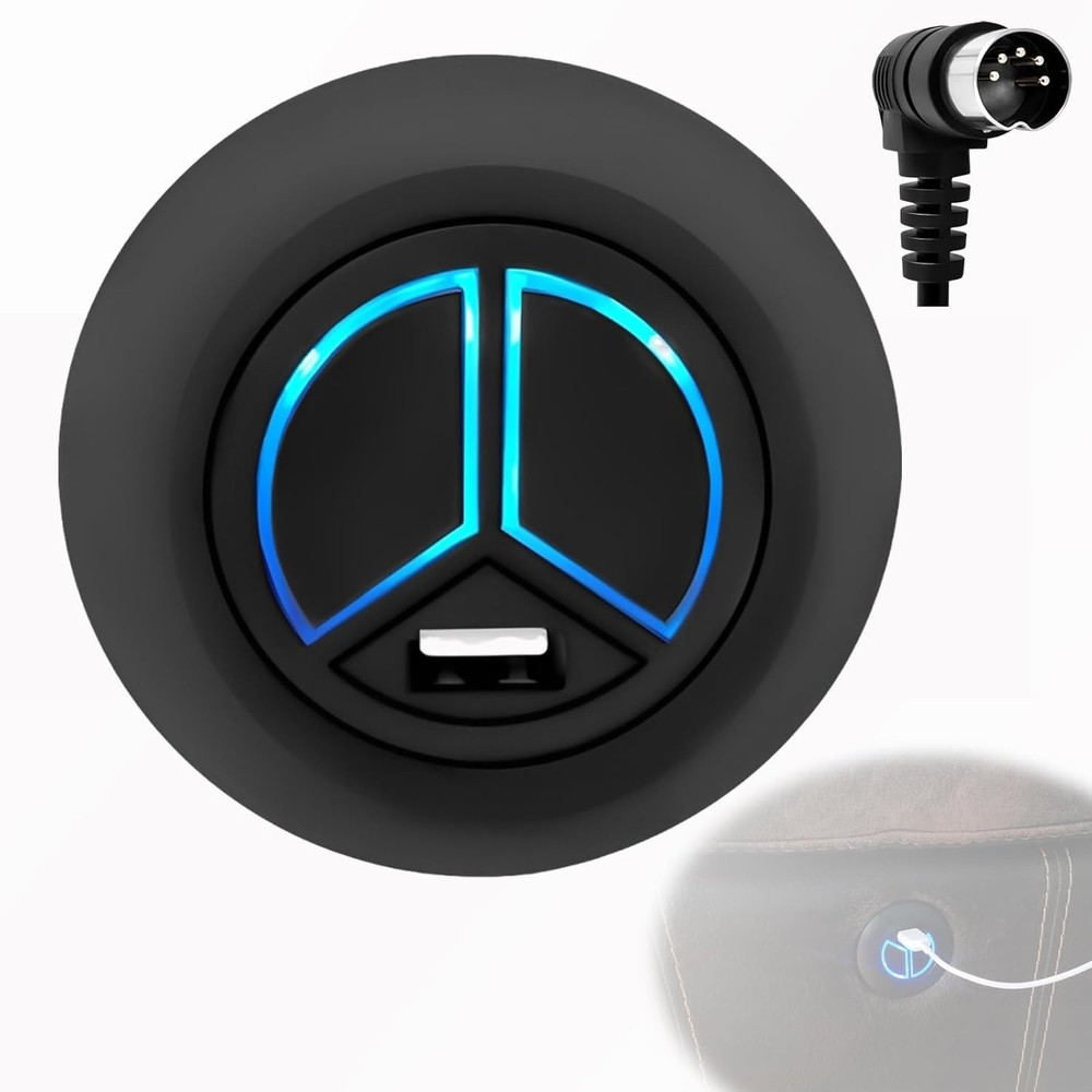 Power Recliner Switching Replacement with USB, 2 Button 5 pin Round Hand Control