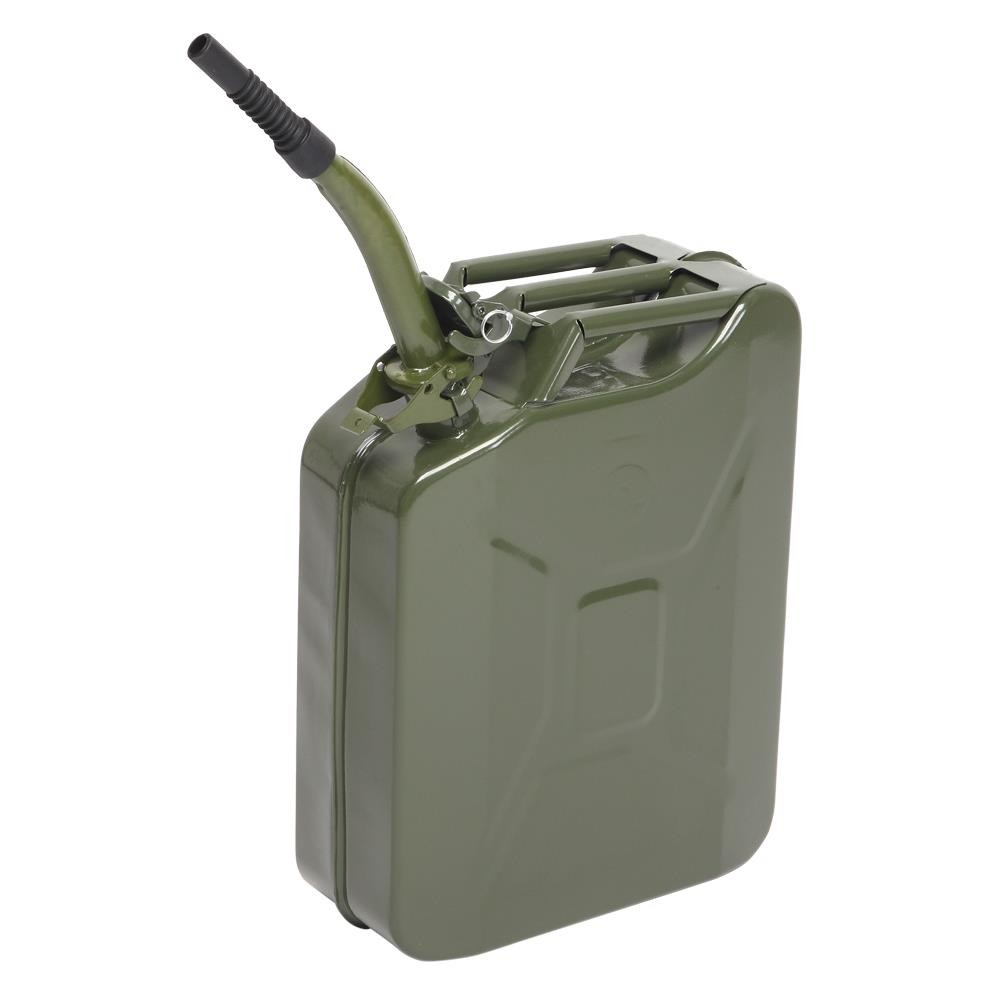 Fuel Can 5 Gal 20L Steel Gasoline Gas Fuel Tank Military Emergency Fuel Can