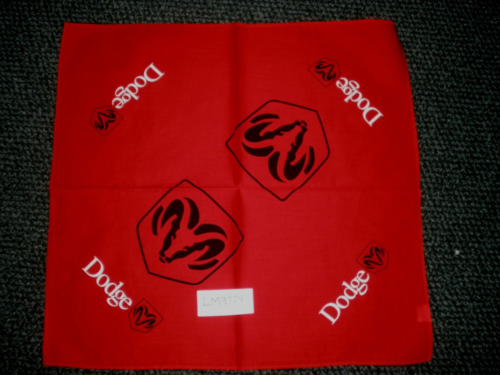 Dodge Mopar fabric Ram bandanas lot of 7 great for quilts