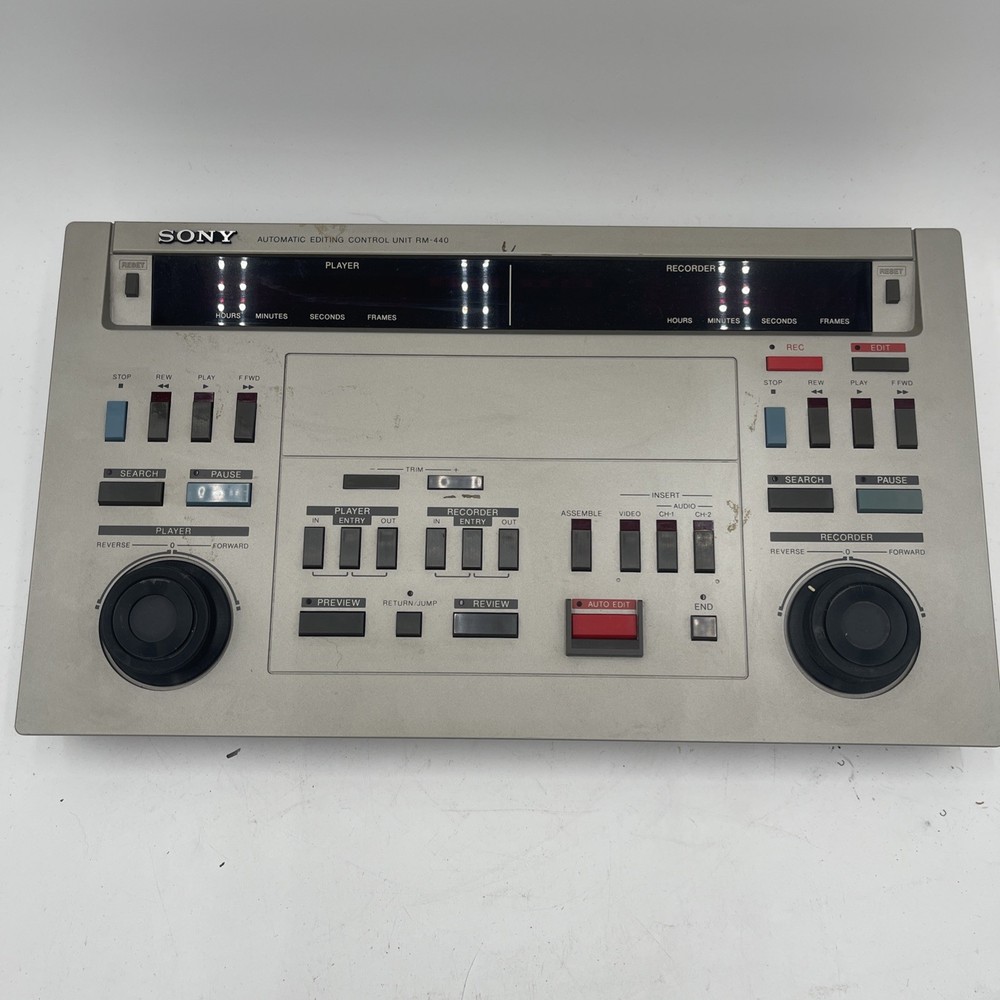 Sony RM-440 Editing Controller UNTESTED No Power Supply