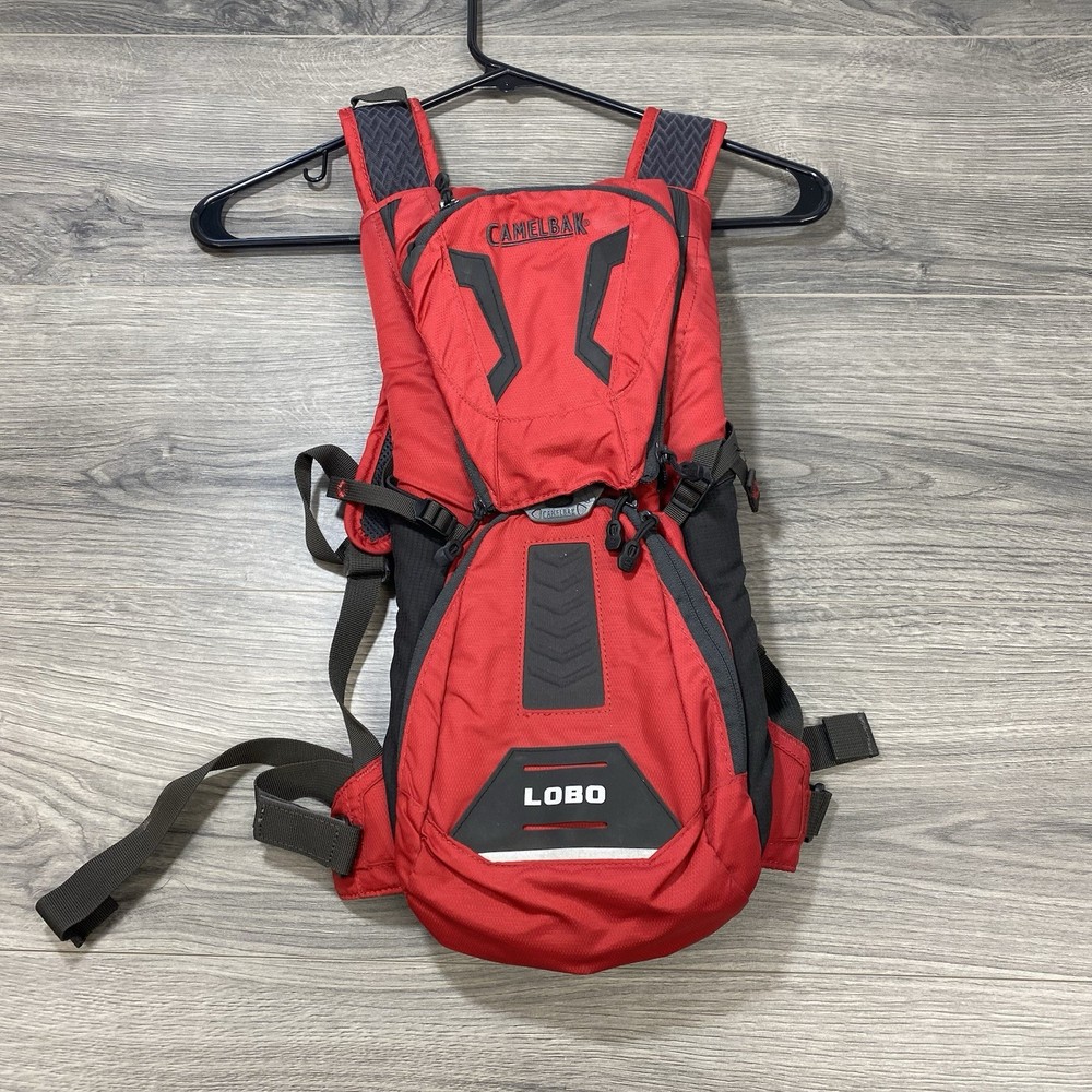 Camelbak Lobo Red Black Hydration Pack Hiking Trail Backpack No Bladder