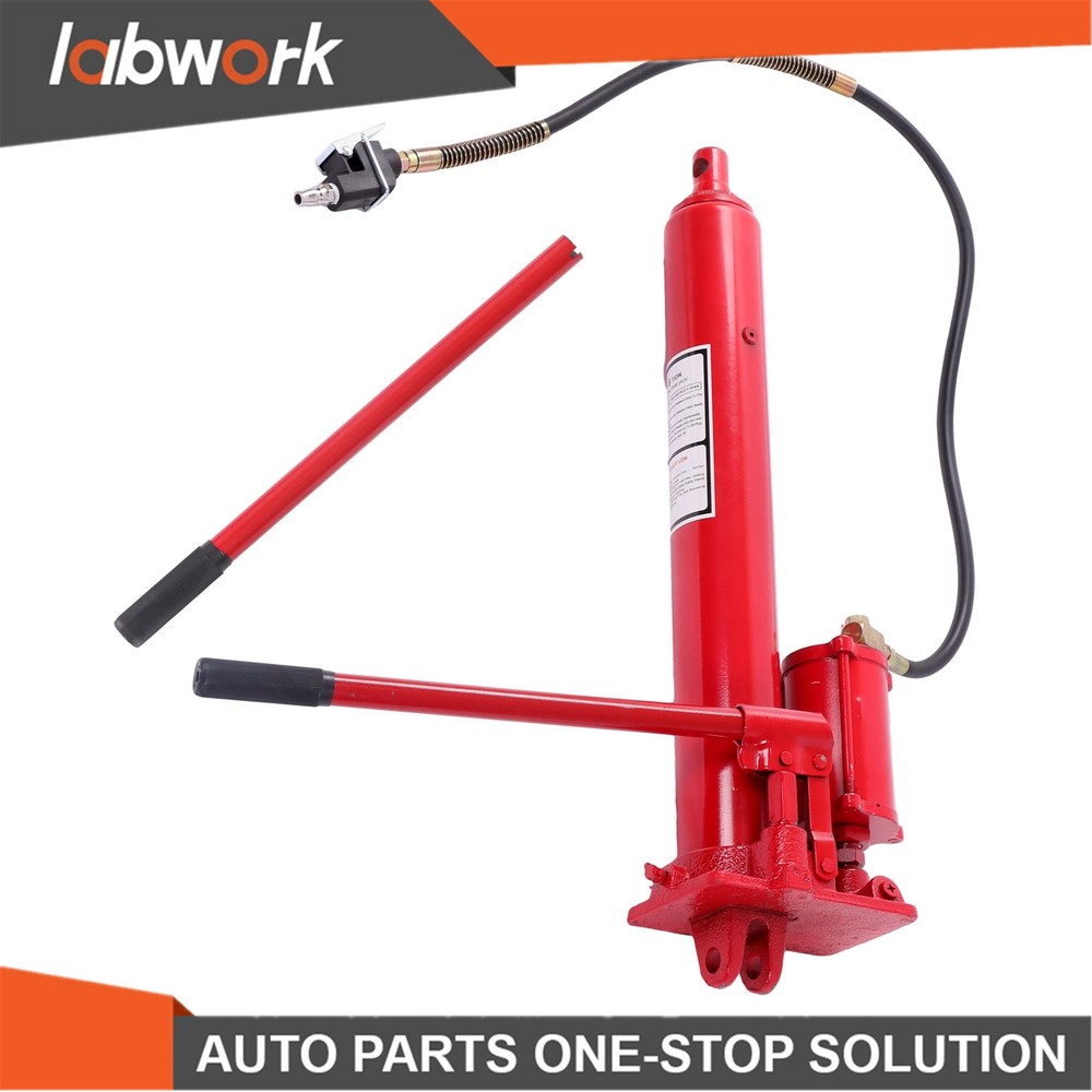 Labwork 8 Ton Long Hydraulic Air Jack Single Pump Engine Lifting Cherry Picker