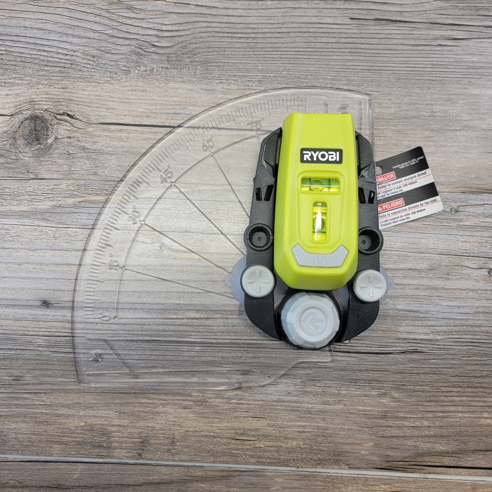 RYOBI Multi Surface Laser Level 2 Vial, 20Ft Horizontal & Vertical Line Laser