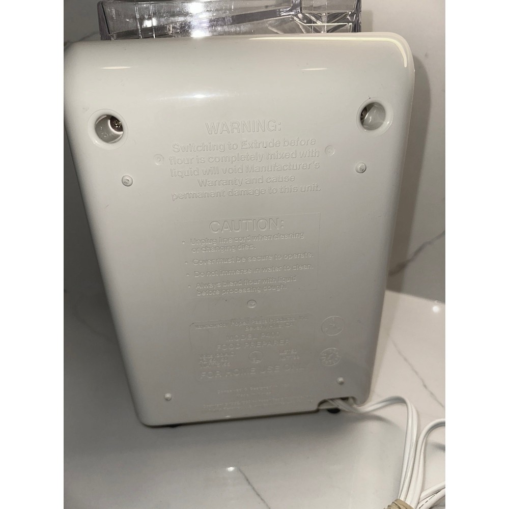 The Ronco Popeil P400 Automatic Pasta Maker Machine Tested Works