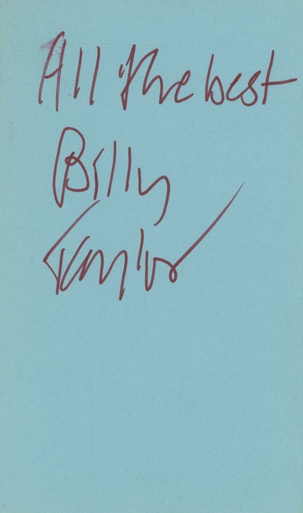 Billy Taylor- Signed Card
