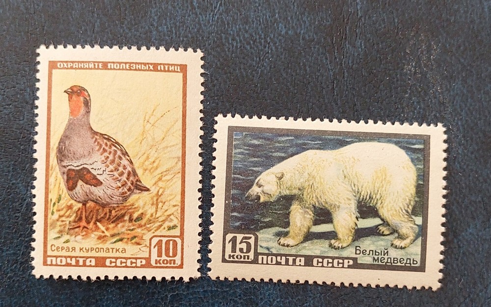 Russia (Soviet Union) 1957 Mi. 2027-2028** Animals MNH Mint