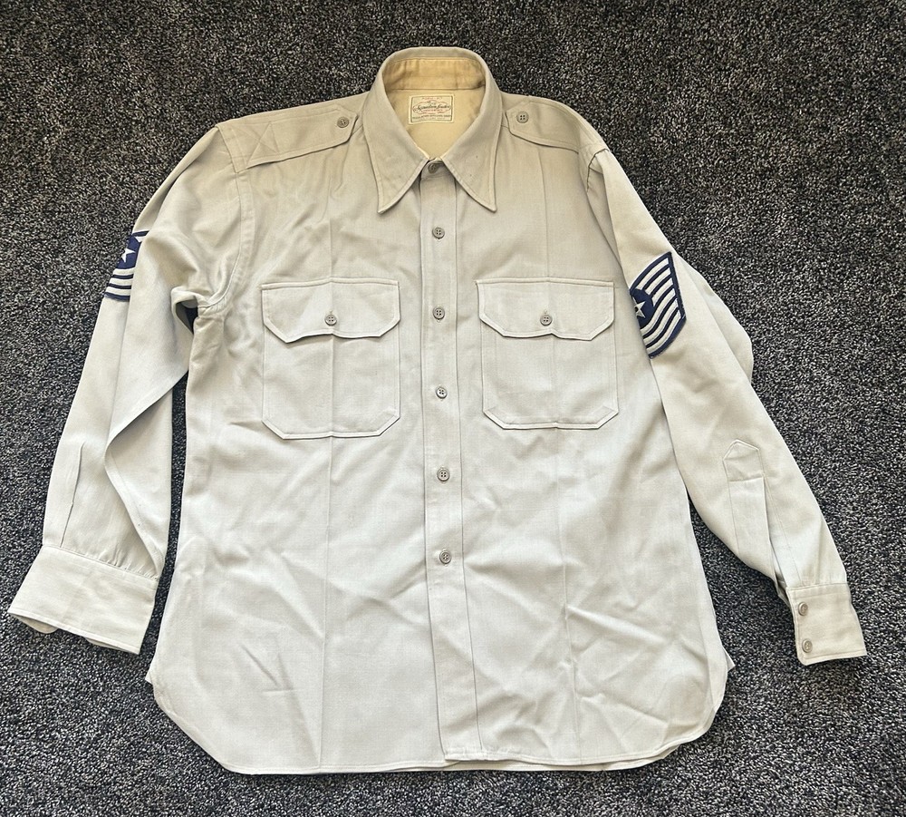 WWII U.S. Army Khaki Service Shirt