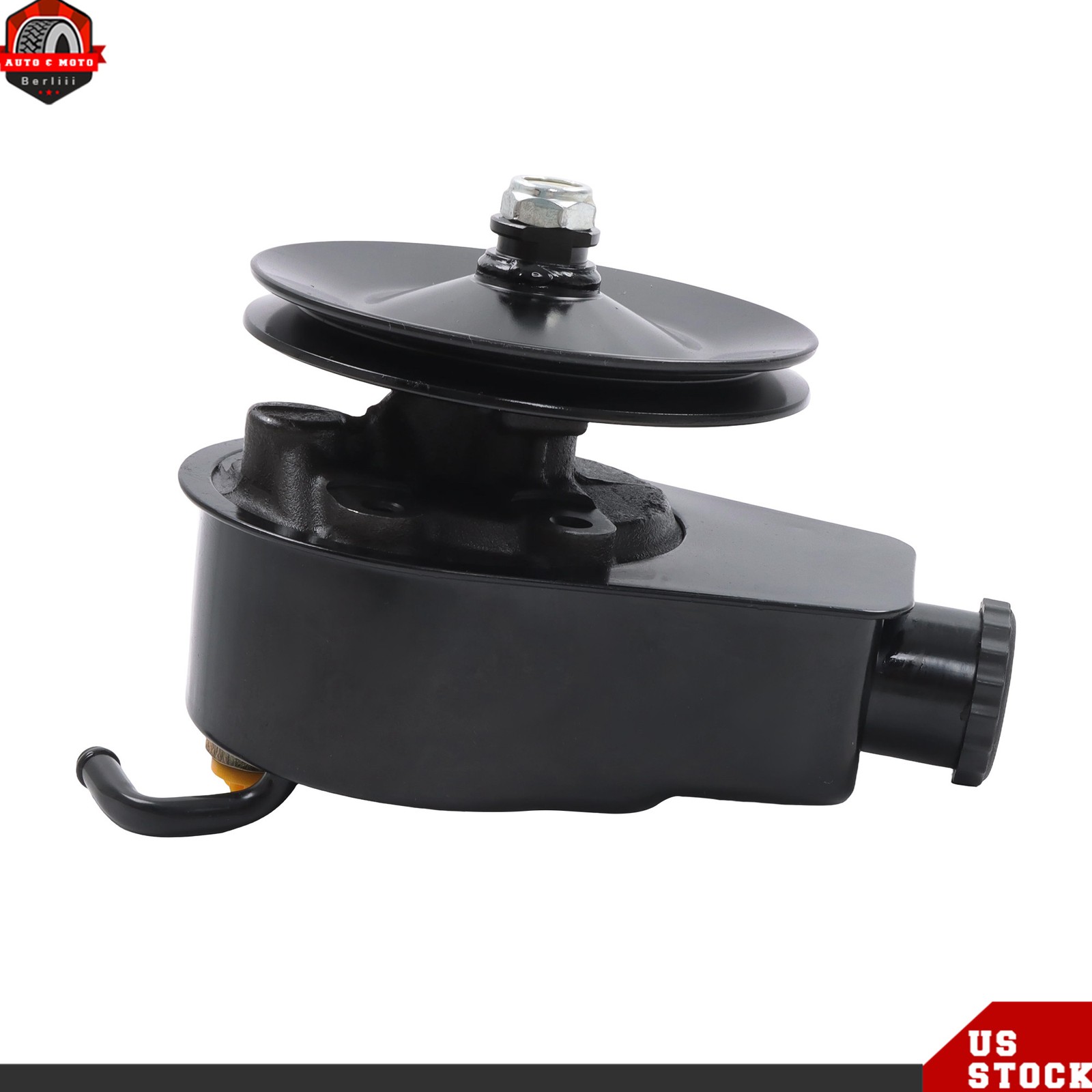 BBC SBC For Chevy 283 Saginaw Style Power Steering Pump w/ Single Groove Pulley