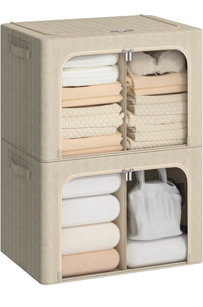 Foldable Clothes Storage Bins 2 Pack