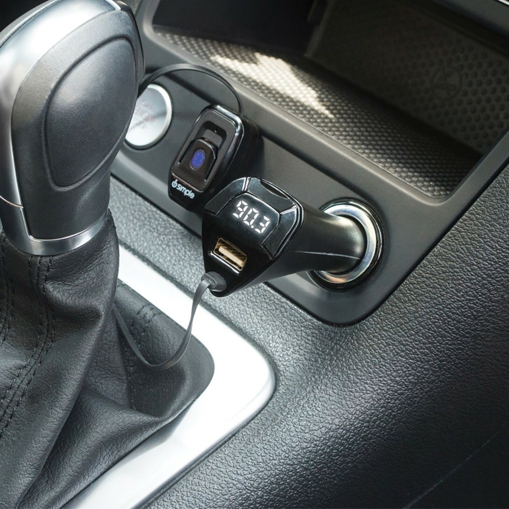 Bluetooth Wireless FM Transmitter Car Kit with USB Car Charging hands-free calls