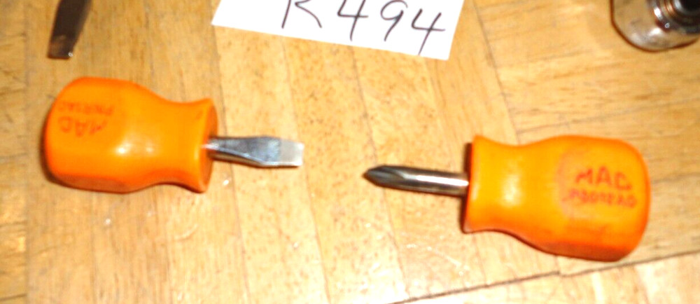 MAC TOOLS 9 PIECE MULTI COLOR HANDLE HARD HANDLE MIXED SCREWDRIVER SET