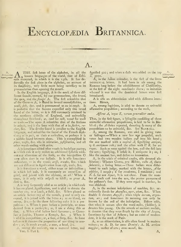 1810 Encyclopedia Britannica: Complete 20 Volume 4th Edition - E25