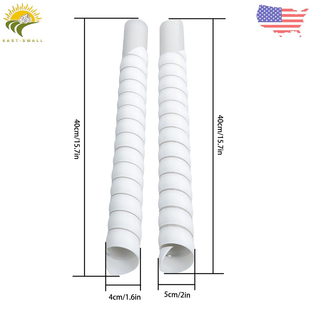 20 Pack Tree Trunk Protector Plastic Spiral Tree Guard Tree Trunk Protector