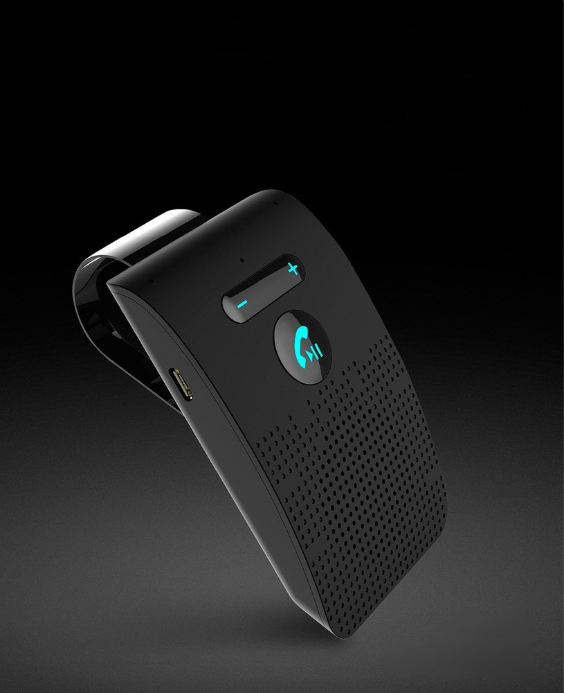 Wireless Bluetooth 5.0 Speakerphone Speaker Phone Visor Clip Hands Free Car Kit