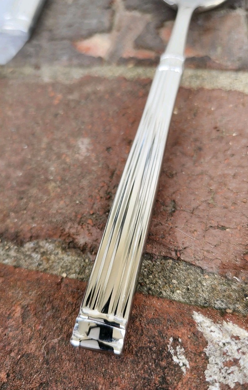 12 Pc Fortessa Doria 7.1" 18/10 Stainless Steel Extra Heavy Weight Oval Spoons