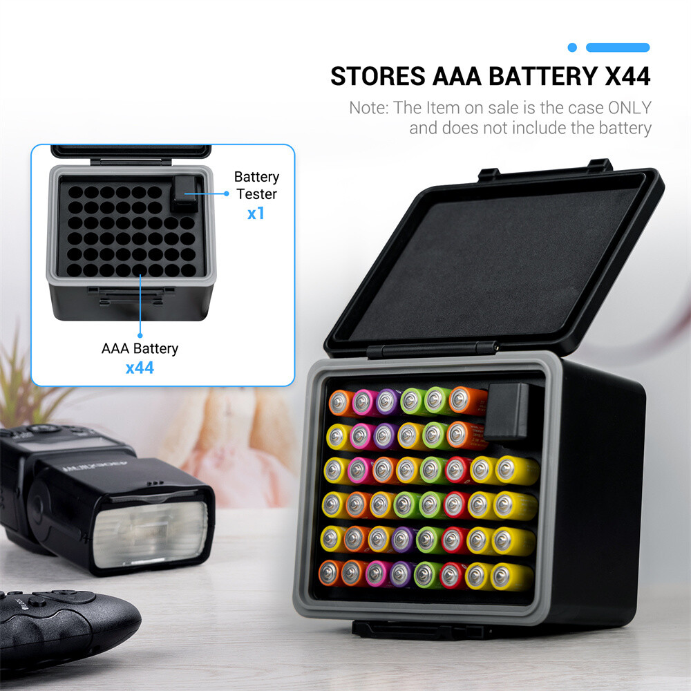 Battery Case Storage Organizer Box Holder for AA AAA 18650 & Camera Batteries