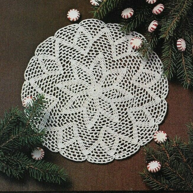 NOVA DOILY 11 1/4" HOME DECOR CROCHET PATTERN INSTRUCTIONS